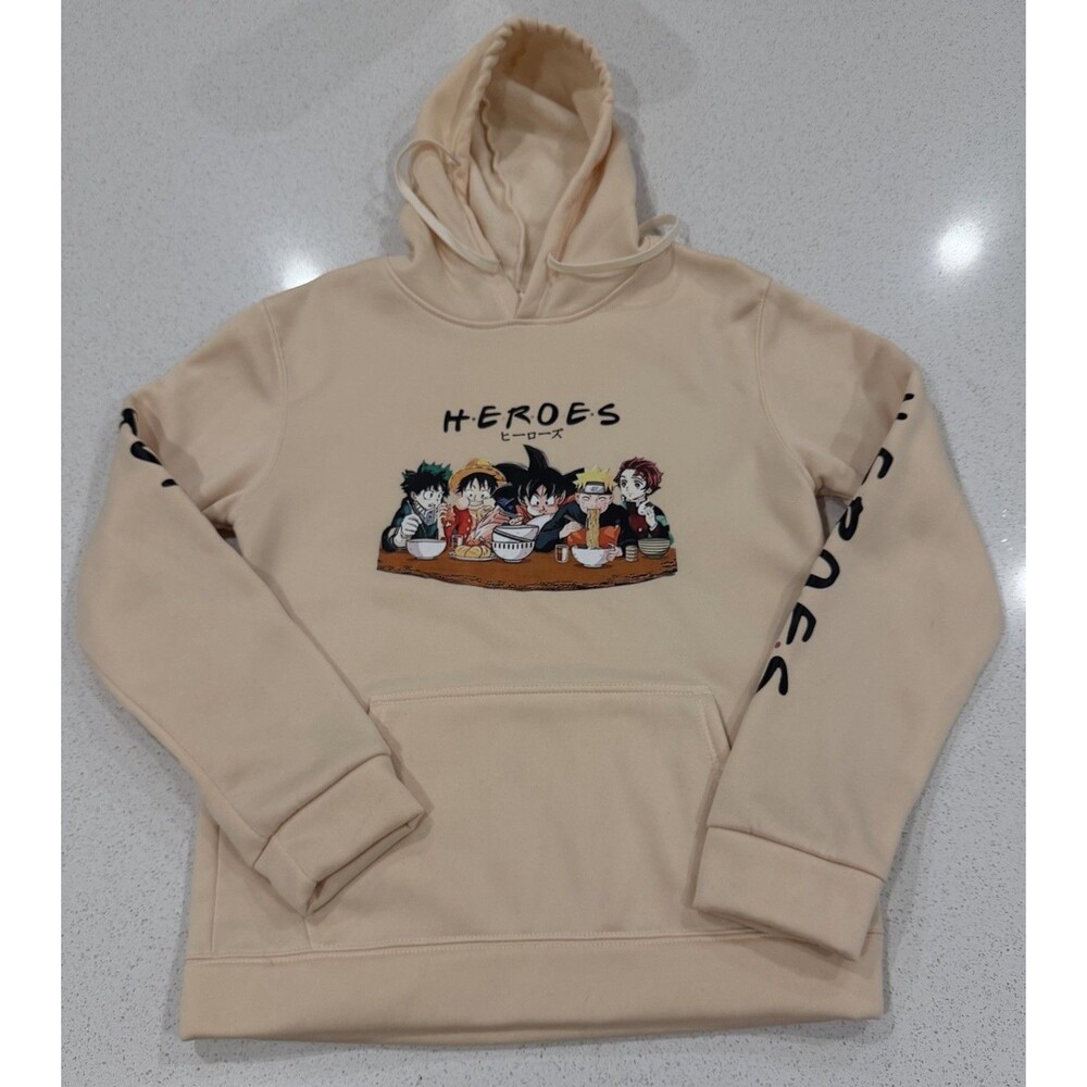 Anime Graphic Heroes Crème Sweater Size Large